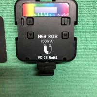 RGB видео светлини, LED светлина за камера 360° Пълноцветно преносимо фотографско осветление, снимка 3 - Светкавици, студийно осветление - 38485931