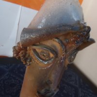 глава с шапка  от глина ,керамика от Молдова, снимка 7 - Декорация за дома - 39334102