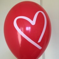 Балони - печат - сърце, - 35% Сезонно намаление, Хелий, безплатни доставки, снимка 1 - Романтични подаръци - 27737012