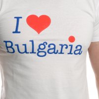 Нова мъжка тениска с трансферен печат Аз обичам България, I LOVE BULGARIA, снимка 2 - Тениски - 29889945
