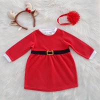 Детска Коледна рокля H&M 9-12 , снимка 11 - Бебешки рокли - 42950882