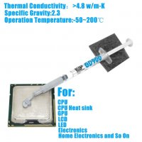 Термопаста, термолепенки(термо подложки) за процесор, чипсет или видео карти, снимка 2 - Друга електроника - 26827902
