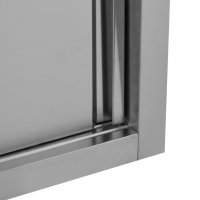 Кухненски стенен шкаф с плъзгащи врати, 90x40x50 см, стомана, снимка 8 - Шкафове - 38087971