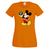 Дамска тениска Mickey Mouse Skoda .Подарък,Изненада,, снимка 6 - Тениски - 36529147