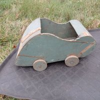 Стара бебешка количка за кукли , снимка 2 - Антикварни и старинни предмети - 38585313