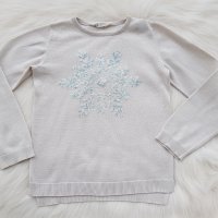 Пуловер H&M с паети  6-8 години , снимка 2 - Детски пуловери и жилетки - 27468164