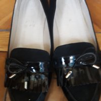 черни лачени обувки 40 н., снимка 1 - Дамски ежедневни обувки - 38347139