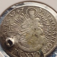 Сребърна монета 15 кройцера 1747г. Мария Терезия Кремниц Унгария 13755, снимка 8 - Нумизматика и бонистика - 42999810