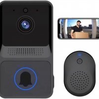 Smart Video звънец, управление с APP, USB станция, нощно виждане, двупосочен разговор, HD, снимка 1 - IP камери - 37944333