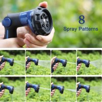 Нов воден Пистолет градински маркуч с 8 режима на пръскане за двор градина напояване, снимка 3 - Други - 39908979