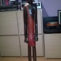 афро мъж-дървена фигура-92см-5кг-внос швеицария