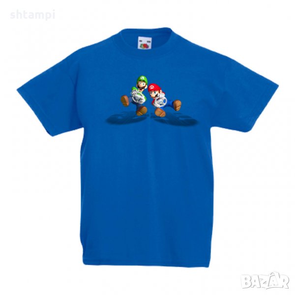 Детска тениска Супер Марио Mario & Luigi Cart, снимка 1