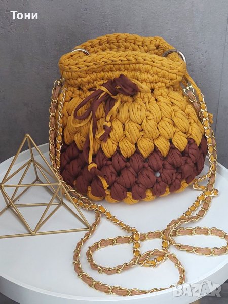 Дамска плетена чанта , снимка 1