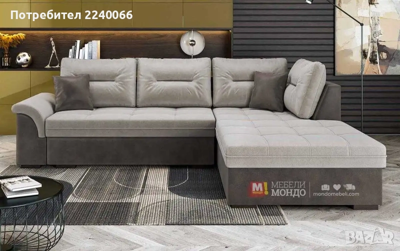 Чисто нов Диван: десен Холов ъгъл Сиатъл, снимка 1