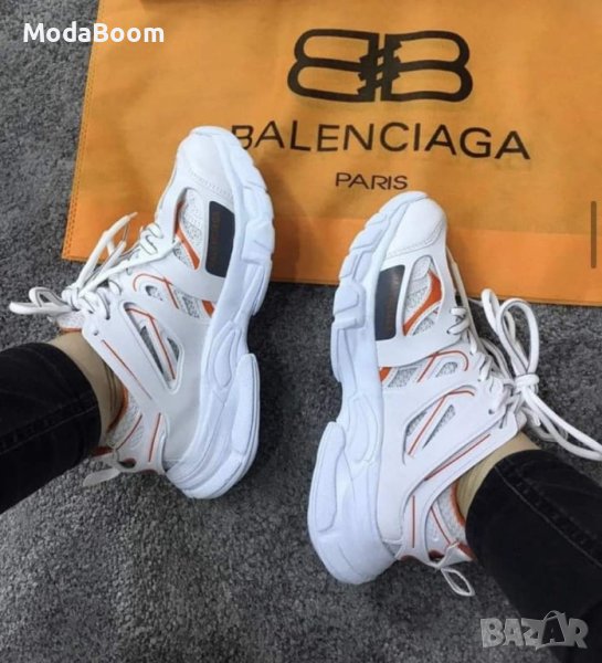 💯Balenciaga унисекс стилни бели обувки💯, снимка 1