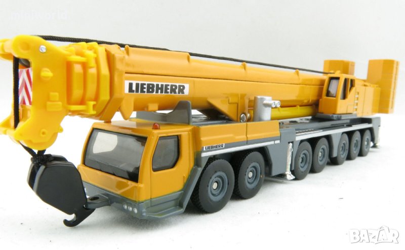 Liebherr LTM1400 Mobile Crane авто-кран - мащаб 1:87 на SIKU моделът е нов в кутия, снимка 1