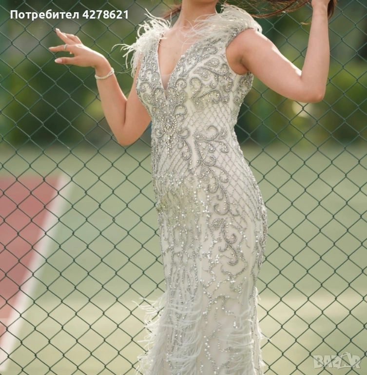 Елегантна официална рокля, подходяща за балове, сватби и специални събития., снимка 1