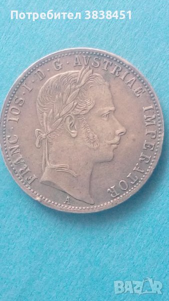 1 Florin 1861 г. Австрия,сребрна., снимка 1