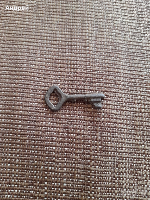 Стар метален ключ #25, снимка 1