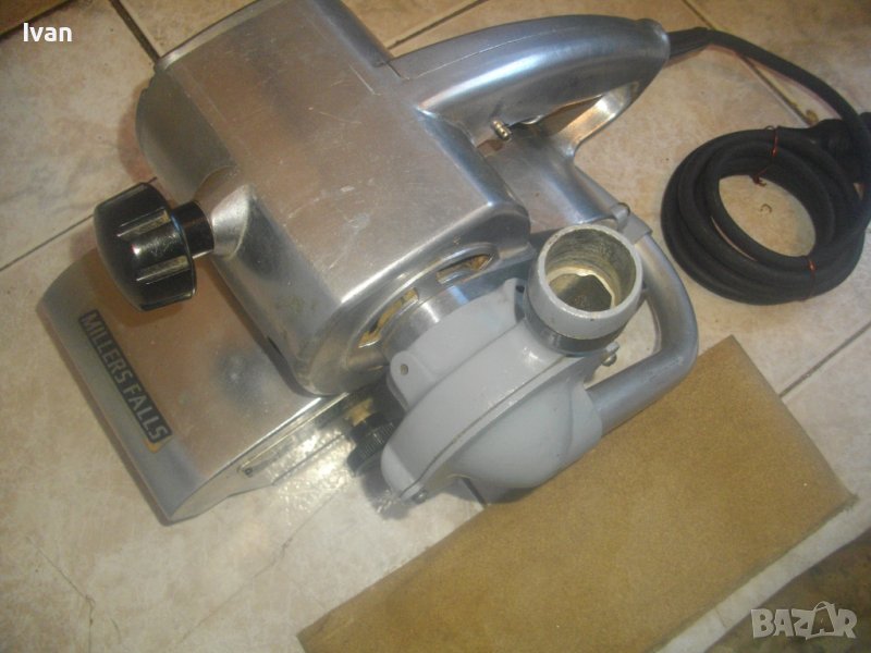 Made in USA-Голям Масивен Лентов Шлайф-MILLER  FALLS-7,0кг/3,7А/100мм-Алумин/Стомана-Отличен/Торба, снимка 1