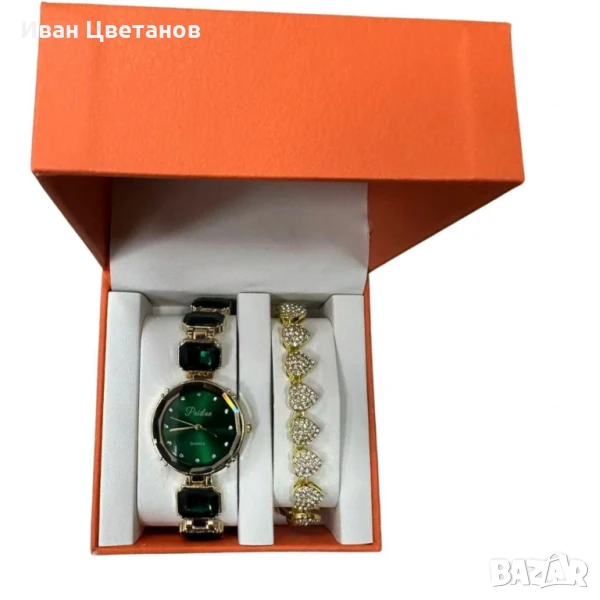 Разкошни дамски комплекти – часовник и гривна, снимка 1