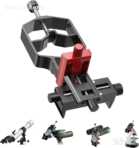 Държач за свързване на смартфон към телескоп ,микроскоп ,бинокъл, снимка 1