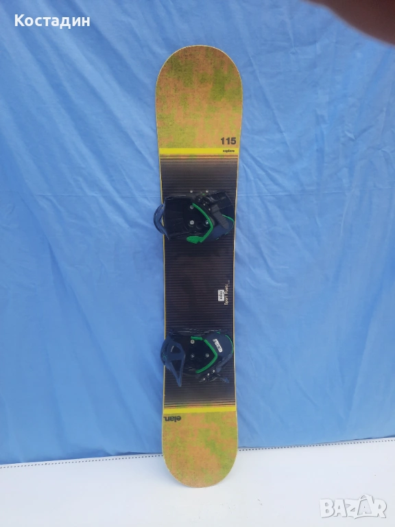 Сноуборд  115см.Elan explore jr с автомати, снимка 1