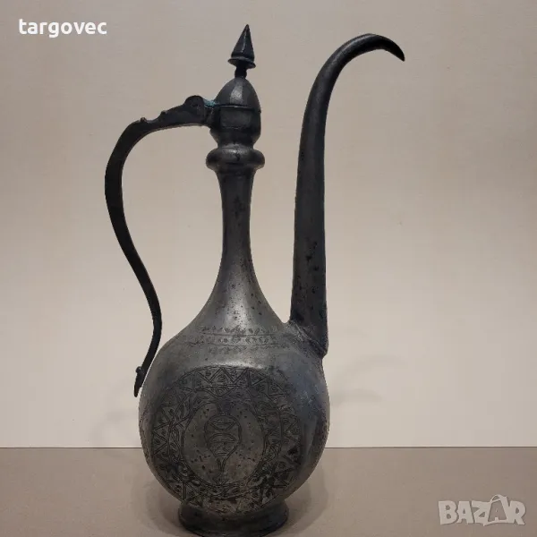 уникално красив старинен османски ибрик, снимка 1