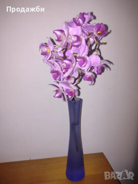 Ваза- лилаво стъкло, снимка 1