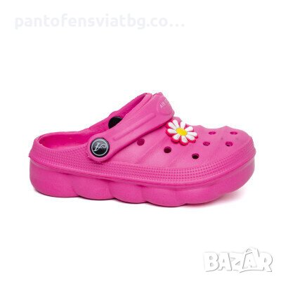 Детски чехли тип крокс циклама 24/29, снимка 1