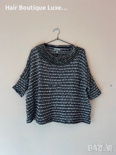 ZARA широк пуловер с шипове 🖤, снимка 1