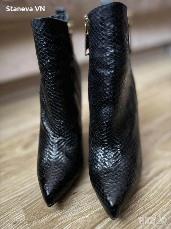 Боти PIER LUCCI, естествен лак, отлично състояние, р-р 38, снимка 1