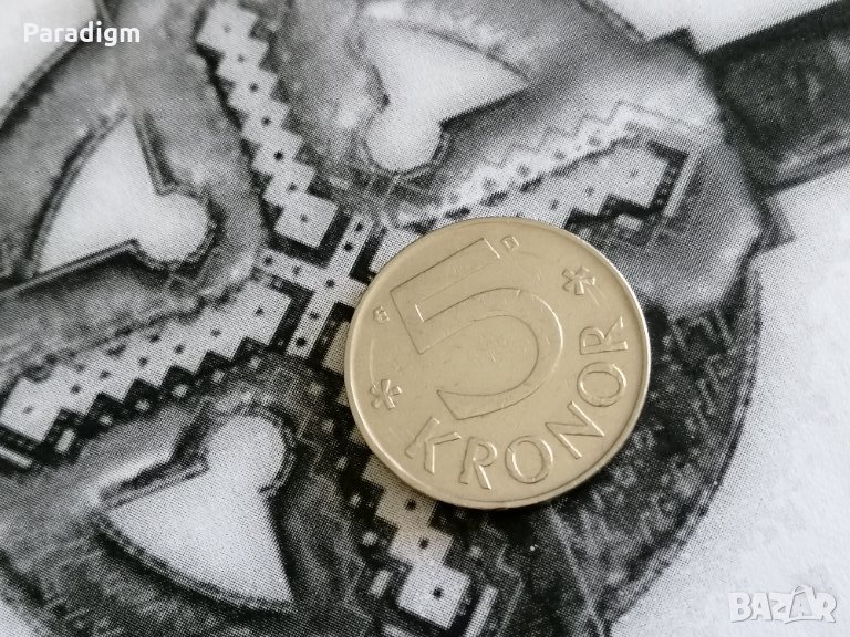 Mонета - Швеция - 5 крони | 1987г., снимка 1