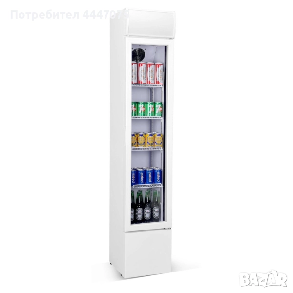 Хладилник с прозрачна врата Freestanding 55 см, снимка 1