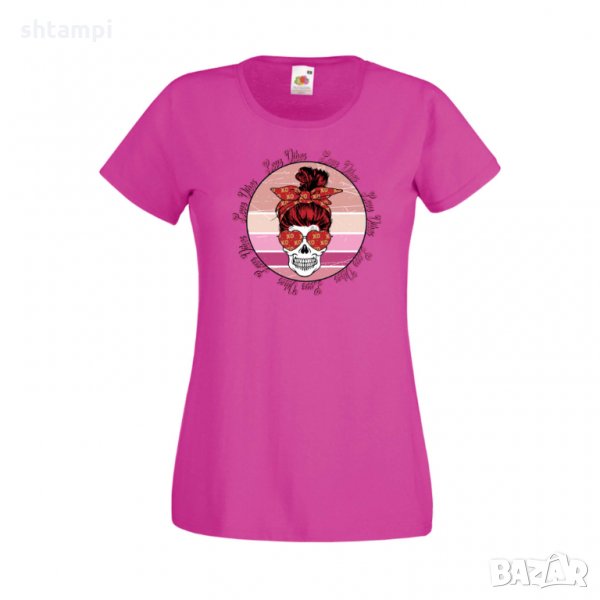 Дамска тениска Свети Валентин Skull Valentine's 21, снимка 1