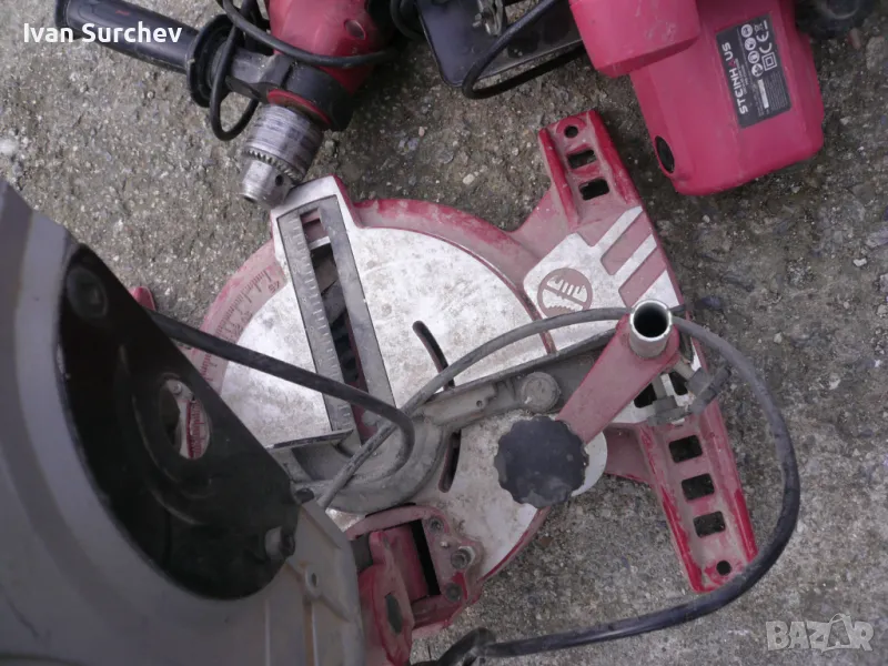 ЛОТ- ПЕНДОЛА- РЪЧЕН ЦИРКОЛЯР И ДРЕЛКА ВНОС ГЕРМАНИЯ, снимка 1