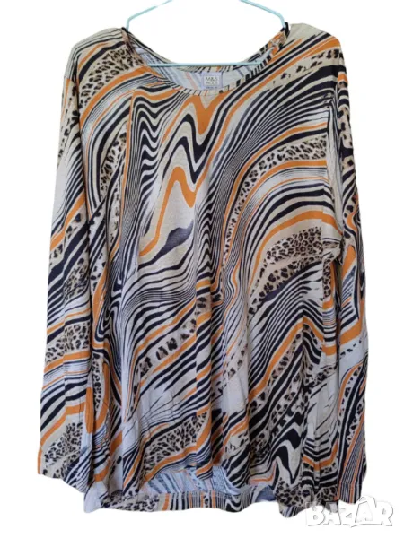 Дамска блуза с абстрактна щампа M&S Mode, 100% вискоза, 75х66 см, XXL, снимка 1