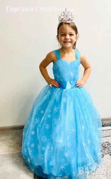 Рокля Елза с обръч Размери -98,104,110,116,128,140 Цена -59 лв, снимка 1