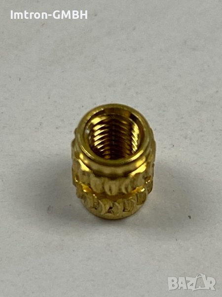  Месингова Резбована  Вложка За Пластмаса  5,5 мм / М3 , снимка 1