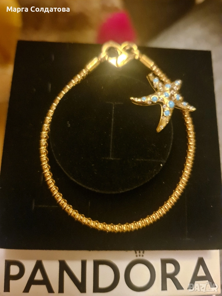 Гривна Пандора,нова,златна баня, снимка 1