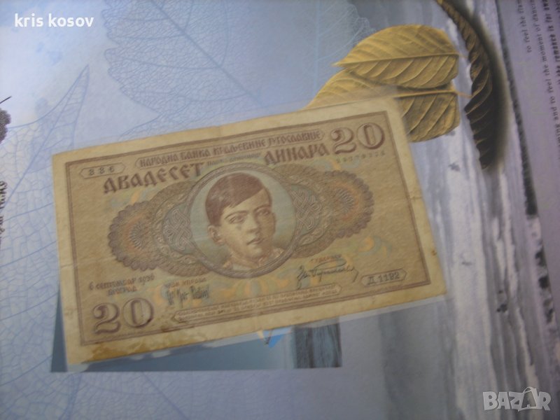 20 динара 1936 г Югославия, снимка 1