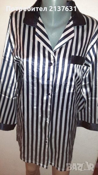 САТЕНЕН Къс ХАЛАТ  - Размер L  / XL , снимка 1