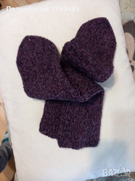 Ръчно плетени мъжки чорапи 44 размер, снимка 1