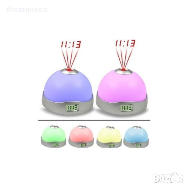 (ЗВЕЗДИ) Led часовник лампа звездно небе, снимка 1