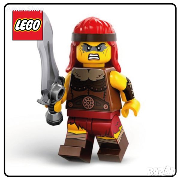 Минифигурка LEGO ® Fierce Barbarian Series 25 71045 Minifigures Серия 25 лего, снимка 1
