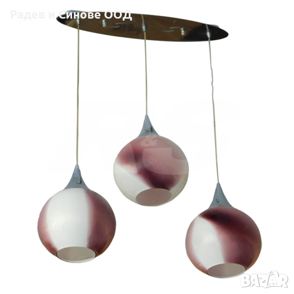 Полилей RS 91582 CR-3H PUR 3XE27 (313097), снимка 1