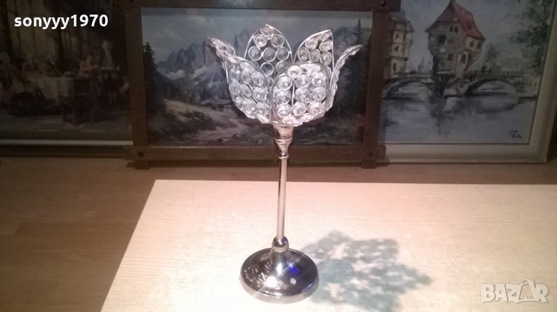 АНТИКА-ЛАМПА/СВЕЩНИК-РЕТРО КОЛЕКЦИЯ-31Х17СМ, снимка 1