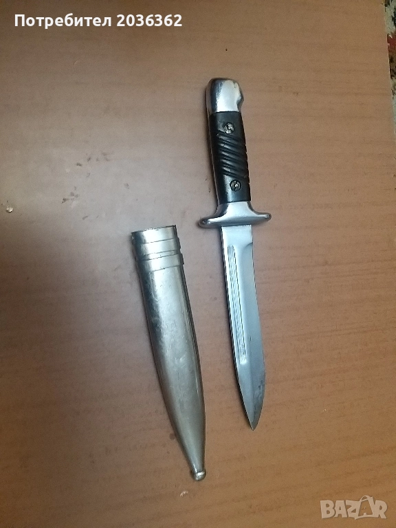 Нож армейски М1953г .,никелиран,курсантски нож. , снимка 1