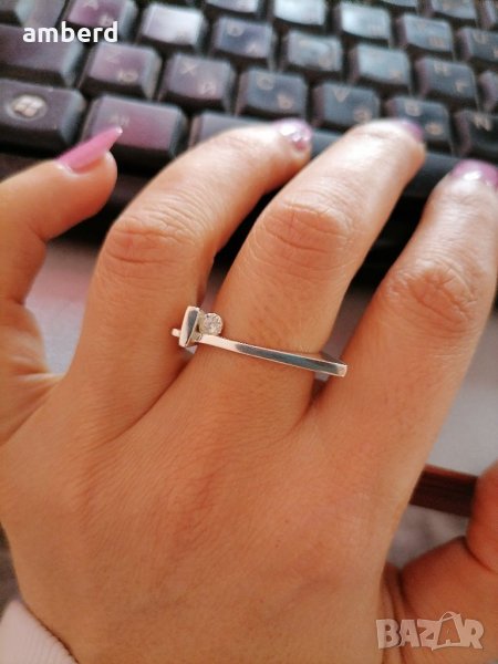 Уникален сребърен пръстен - модел R100, снимка 1