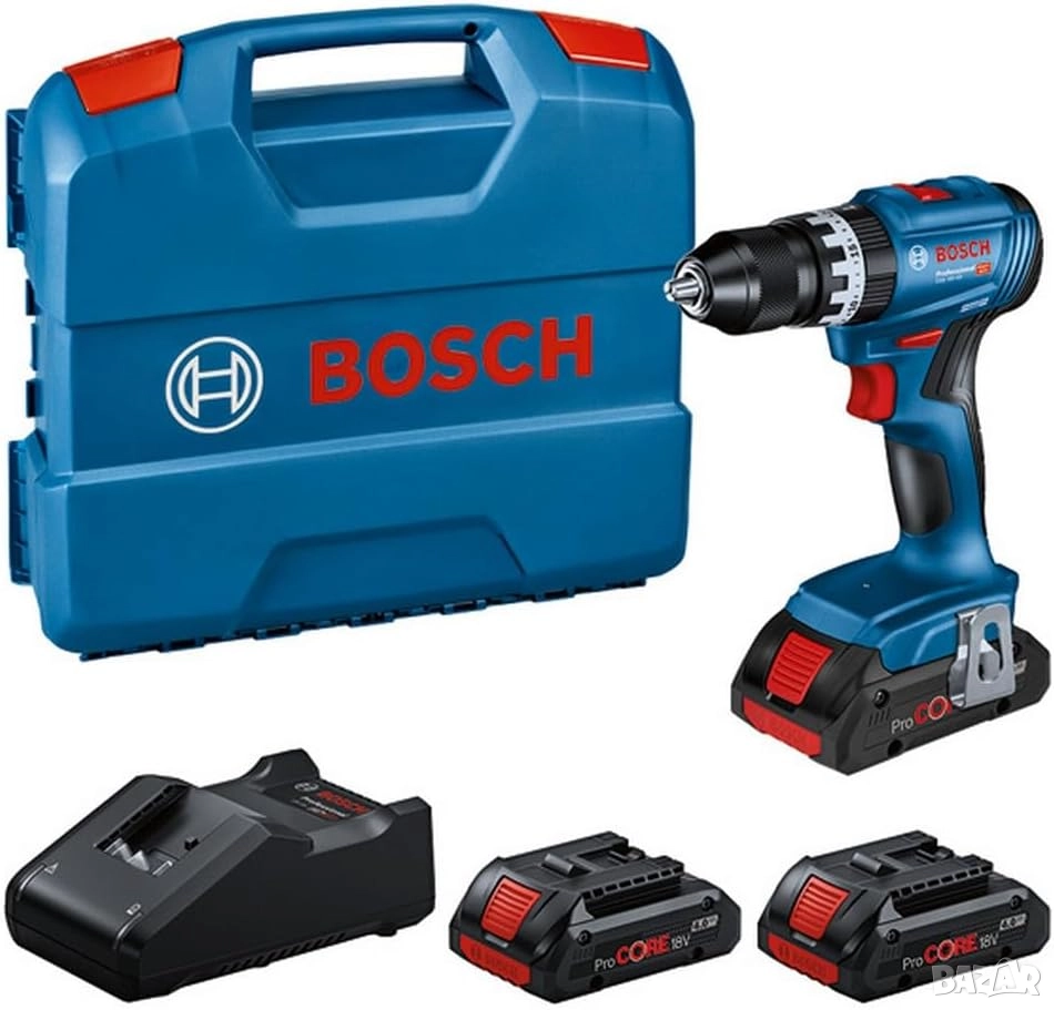 Нов Ударен винтоверт Bosch Professional 18V/3 ProCore Батерии 4ah, снимка 1